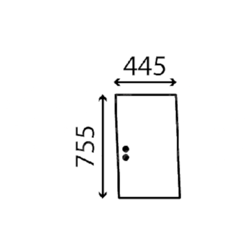 szyba Kubota - boczna tylna prawa przesuwana RG538-47100 (3498)