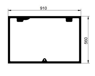 szyba ładowarka teleskopowa Claas Targo - tylna 03178340 (2403)