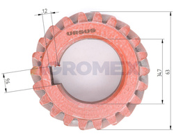 Koło zębate rozrządu na wał korbowy C-360 oryginał Ursus 50503060