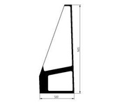 szyba ładowarka CAT - przednia lewa/prawa 107-6144, 111-0177 (2663)