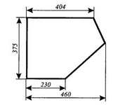 szyba do ciągnika C-355 kabina czeska - drzwi dół (lewa, prawa) (143)