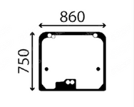 szyba ładowarka teleskopowa JCB - tylna 827/80224 (1529)