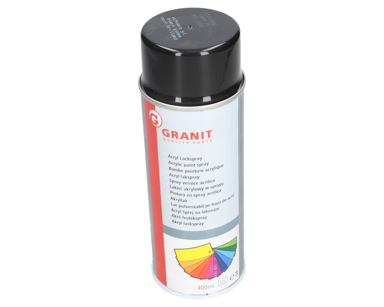 Lakier akrylowy w sprayu głęboka czerń z połyskiem Meyer Bolzoni 400 ml Granit