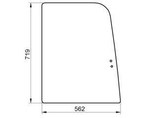 szyba Hitachi - prawa przednia przesuwana 4635159 (1920)