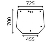 szyba do ciągnika Claas Nexos - tylna 0011389450 (4137)