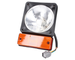 lampa przednia z kierunkowskazem JCB 12V stara kabina 700/21100 22237955