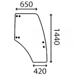 szyba Landini - drzwi prawe 3665920M1 (3634)