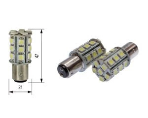 Żarówka 12V 24xSMD 5050 LED BAY15D 2szt BOSMA