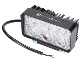 Lampa robocza prostokątna 6x LED 18W 1200lm IP67 Granit