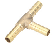 Złącze rurowe trójnik fi 6 mm mosiądz