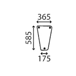 szyba Deutz-Fahr - przednia dolna FRA-0505222302