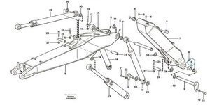 Tuleja sworznia koparka VOLVO EC160 EW160 EW140 EW160B EW140B 14379741