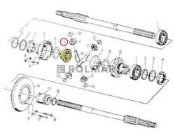 Koronka mechanizmu różnicowego koło koronowe C-330 oryginał Ursus 50013120