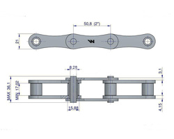 Łańcuch 216B-3Ps Prasa Rolująca Krone 9220100 Waryński