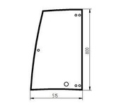 szyba ładowarka teleskopowa CAT TH255 - drzwi tylna 330-8257 (3023)