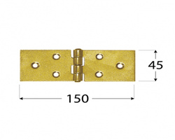 Zawias budowlany 150x45x1,5 klapy skrzynie domax
