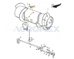 Prowadnica palca bębna John Deere Massey Ferguson Z30752