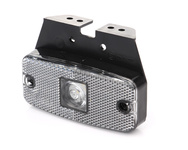 Lampa obrysowa LED 12/24V przezroczysta W46 Waś