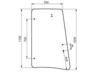 szyba JCB - boczna lewa 827/80248 (1516)