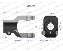 Widłak na wpust 8 śr.otw.30mm - 27X82 Seria 4R Waryński