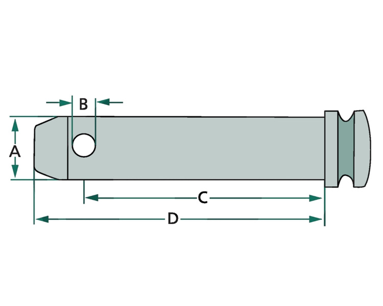 Sworzeń łącznika górnego 143mm fi 32mm