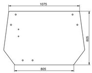 szyba do ciągnika John Deere kabina - tylna L57284 (0087)