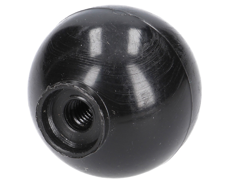 gałka dźwigni fi 32mm, M6 czarna