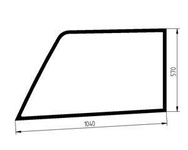 szyba ładowarka teleskopowa Manitou - drzwi górna 551251