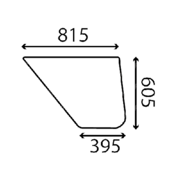szyba - boczna dolna prawa 7701032739