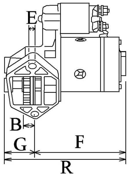 rozrusznik HC Cargo 114519 Briggs & Stratton 12V 1kW