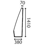 szyba CAT - boczna przednia lewa, prawa 291-4819, 291-4820 (3024)