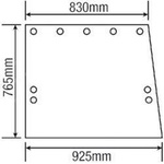 szyba do ciągnika John Deere - boczna R50757 (3216)