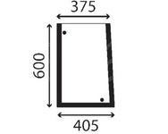 szyba Yanmar -  prawa dolna przednia 1942925