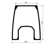 szyba do ciągnika Deutz-Fahr - przednia 0.016.2118.0/10 (3315)