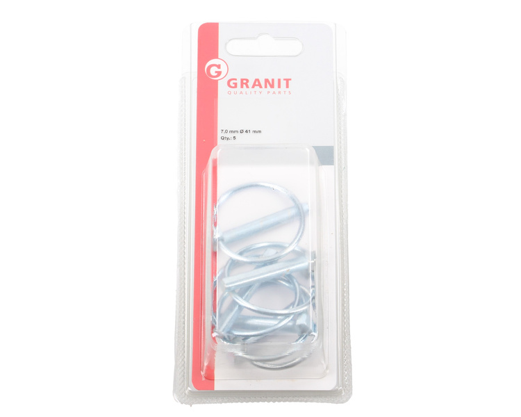 zatyczka, zawleczka zatrzaskowa 7.0mm, fi 41mm 5 szt ocynkowana