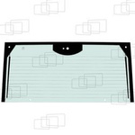 szyba Bomag - tylna górna ogrzewana 87208062 (4840)