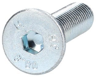 śruba z łbem stożkowym na imbus M8x35 8.8 ocynk DIN7991