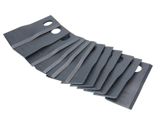 Nożyk kosiarki rotacyjnej 105x49x3  kpl. 12 sztuk Agtech