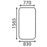 szyba CAT - przednia 211-7991 (2912)