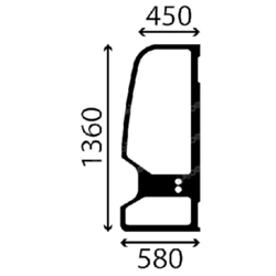 szyba Takeuchi - drzwi 03386-30550 (3147)