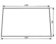 szyba do ciągnika Fortschritt ZT 323-A - przednia (743)