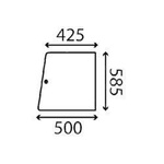 szyba Massey Ferguson - drzwi górna 3465754M1 (2964)