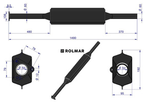 Tłumik emaliowany C-385 Ursus 80014170 Rolmar