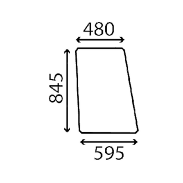 szyba - boczna lewa 6005003434