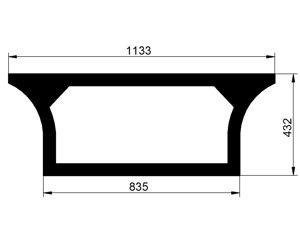 szyba do ciągnika Deutz-Fahr, Lamborgini, Same - tylna dolna 00105210020 (1353)