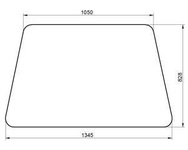 szyba koparko-ładowarka CAT 428B - przednia 9R-5508 (2116)