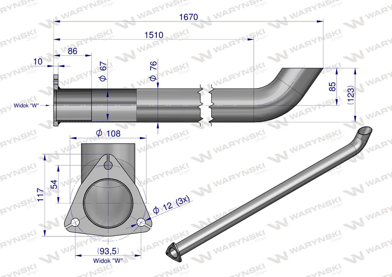 Rura C-385 TURBO INOX WARYŃSKI