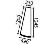 szyba JCB - narożna lewa 827/20340 (1668)