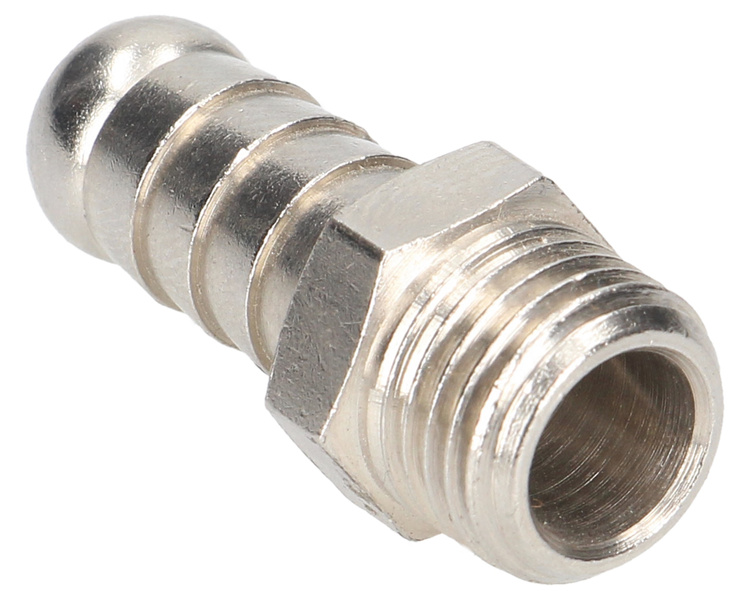 Końcówka pneumatyczna z gwintem zewnętrznym 1/4" z króćcem na przewód o średnicy 8MM