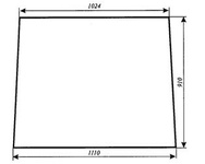 szyba do ciągnika C-362 - przednia (208)